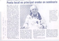 Poeta local es principal orador en seminario