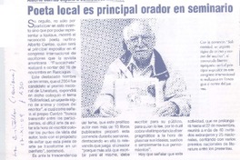 Poeta local es principal orador en seminario
