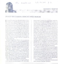 Ovalle recuerda a Magalanes Moure