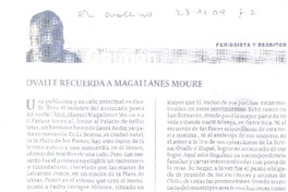 Ovalle recuerda a Magalanes Moure