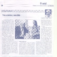 Tres acietos y una falla