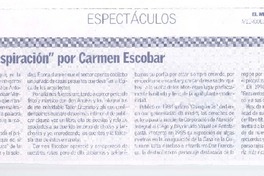 "Coloso: una inspiración" por Carmen Escobar