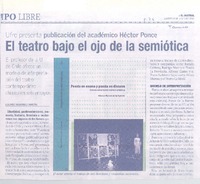 El teatro bajo el ojo de la semiótica