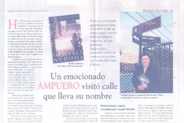 Un Emocionado Ampuero visitó calle que lleva su nombre