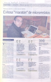 Exitosa "maratón" de microrrelatos