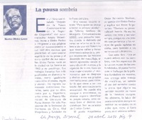La pausa sombría