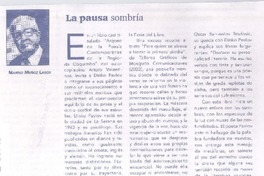 La pausa sombría
