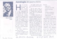 Antología del poema breve