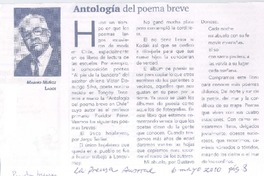 Antología del poema breve