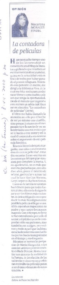 La contadora de películas