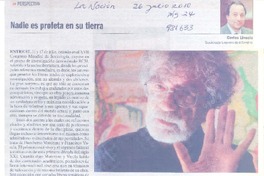 Nadie es profeta en su tierra