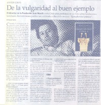 De la vulgaridad al buen ejemplo (entrevista)