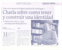 Charla sobre cómo tener y construir una realidad