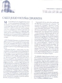 Calle Julio Vicuña Cifuentes