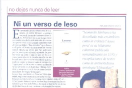 Ni un verso de leso