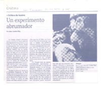 Un experimento abrumador