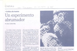 Un experimento abrumador