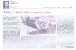 Almagro detenido en un instante