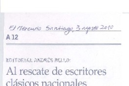 Al rescate de escritores clásicos nacionales