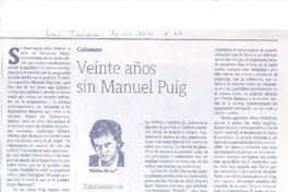 Veinte años sin Manuel Puig