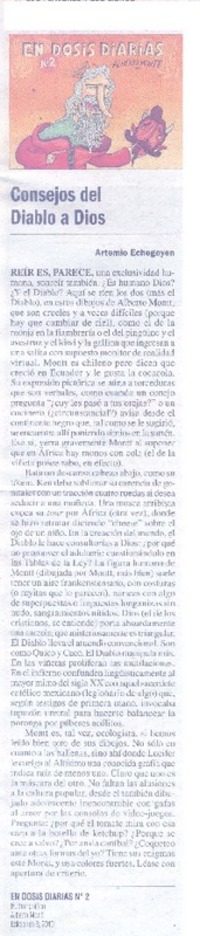 Consejos del Diablo a Dios