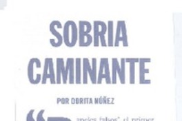 Sobria caminante
