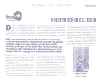 Nuestro señor del tedio