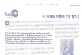 Nuestro señor del tedio