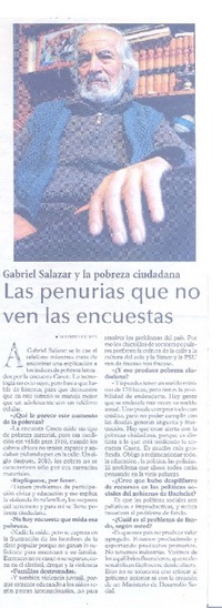 Las penurias que no ven las encuestas (entrevista)