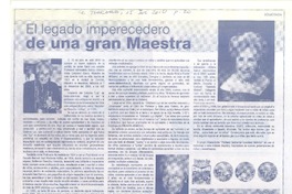 El Legado imperecedero de una gran maestra