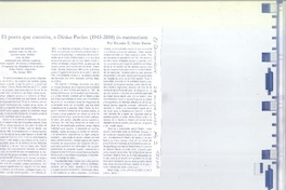 El poeta que cantaba