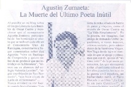 La muerte del último poeta inútil