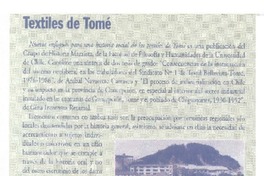 Textiles de tomé