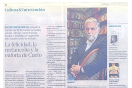 La felicidad, la melancolía y la euforia de Cueto