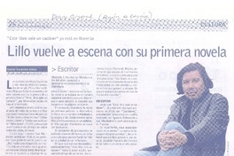 Lillo vuelve a escena con su primera novela
