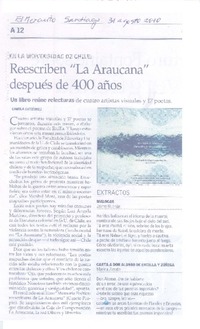 Reescriben "La Araucana" después de 400 años