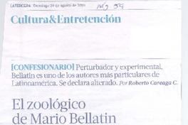 El zoológico de Mario Bellatín (entrevista)