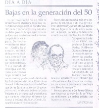 Bajas en la Generación del 50