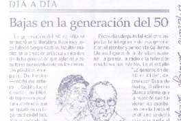 Bajas en la Generación del 50