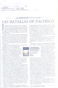 Las batallas de Pacheco