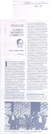 Clásica, modesta, correcta