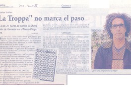 "La Troppa" no marca el paso