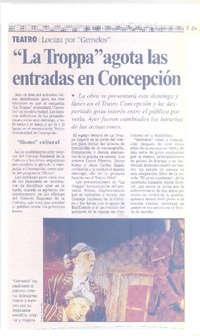 "La Troppa" agota las entradas en Concepción