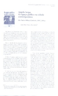 O espacio público na cidade contemporánea