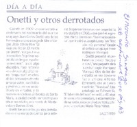 Onetti y otros derrotados