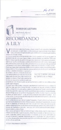 Recordando a Lily