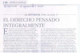 El derecho pensado integralmente