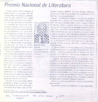 Premio Nacional de Literatura