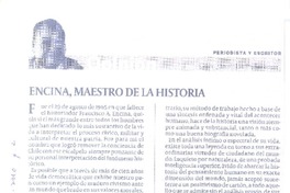 Encina, maestro de la historia