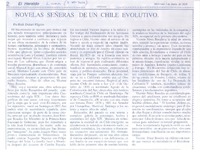 Novelas señeras de un Chile ecolutivo